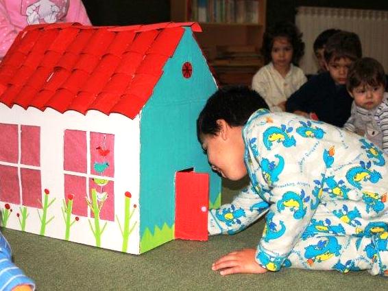 A grande Casa dos Pijamas no Jardim Escola João de Deus, em Mortágua.